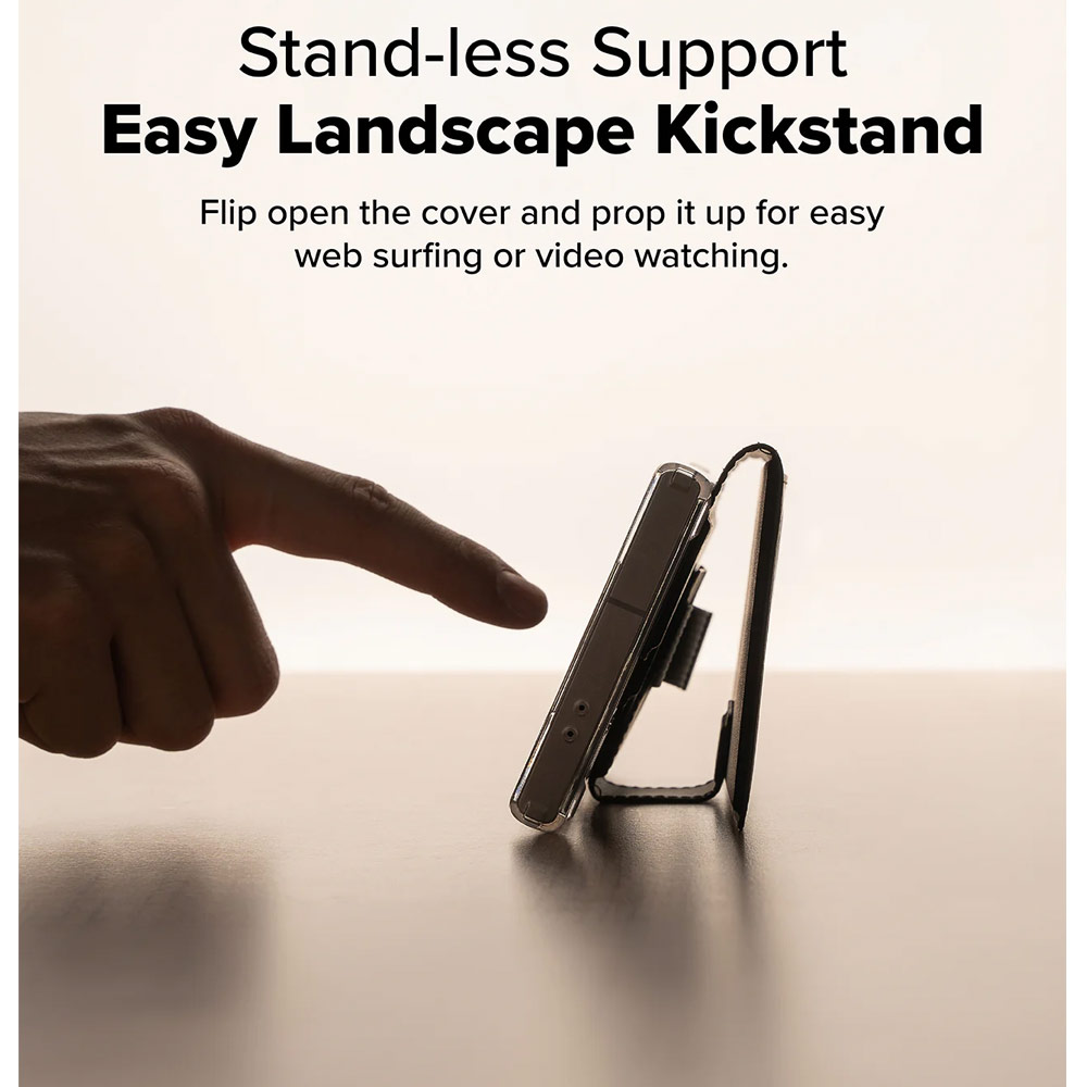 Picture of Samsung Galaxy S25 Ultra | Ringke Folio Grip Wallet Magnetic Flip Cover Card Holder for Samsung Galaxy S25 Ultra (Brown)