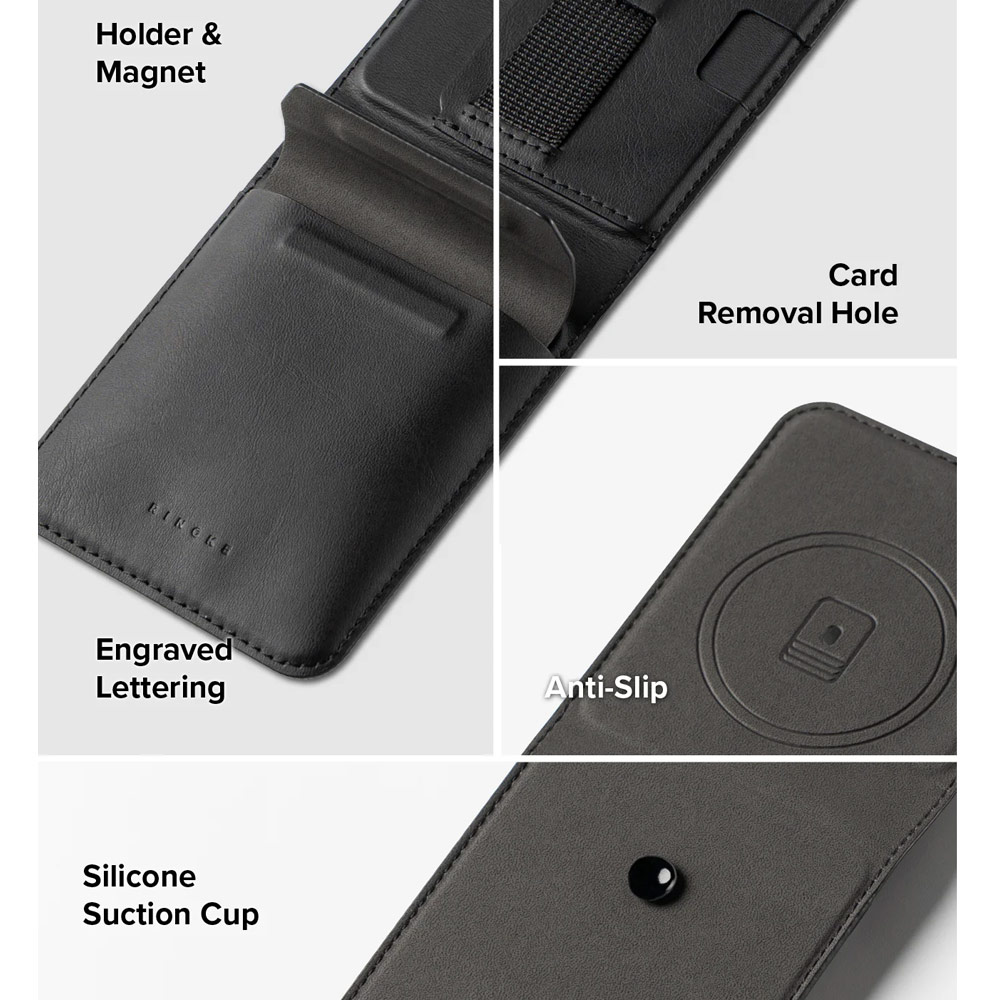 Picture of Samsung Galaxy Z Flip 7 | Ringke Folio Grip Wallet Magnetic for Samsung Galaxy Z Flip 7 (Black)