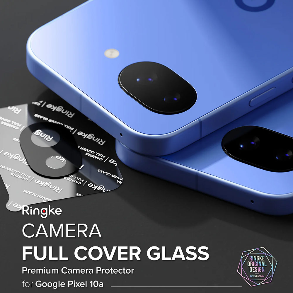 Picture of Google Pixel 10a  | Ringke Full coverage camera protector  with Easy Installation for Google Pixel 10a (Black)