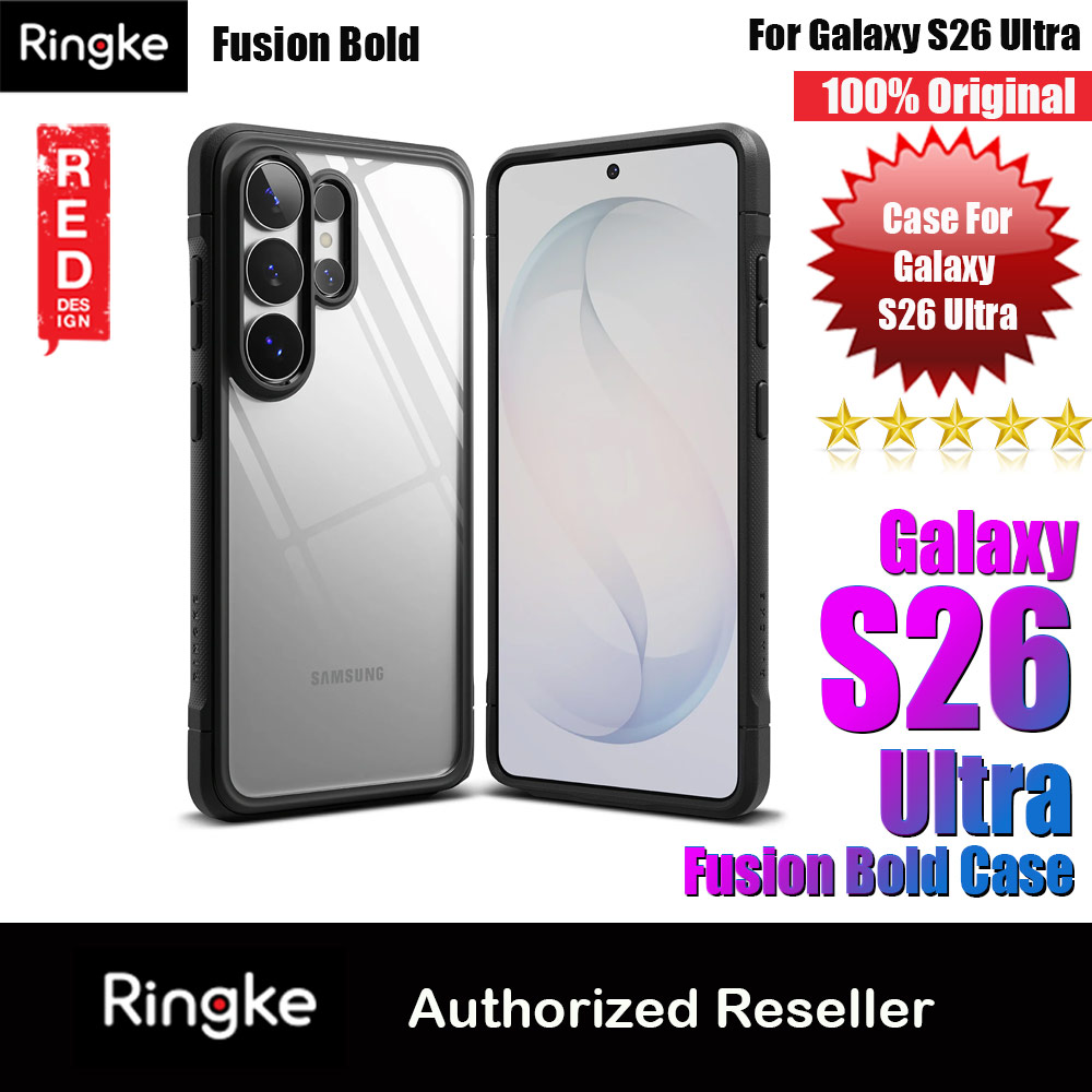 Picture of Ringke Fusion Bold Transparent Protection Case for Samsung Galaxy S26 Ultra (Black) Samsung Galaxy S26 Ultra- Samsung Galaxy S26 Ultra Cases, Samsung Galaxy S26 Ultra Covers, iPad Cases and a wide selection of Samsung Galaxy S26 Ultra Accessories in Malaysia, Sabah, Sarawak and Singapore 
