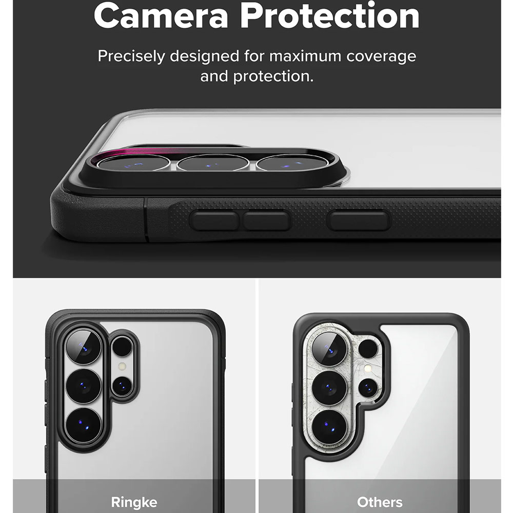 Picture of Samsung Galaxy S26 Ultra Case | Ringke Fusion Bold Transparent Protection Case for Samsung Galaxy S26 Ultra (Black)