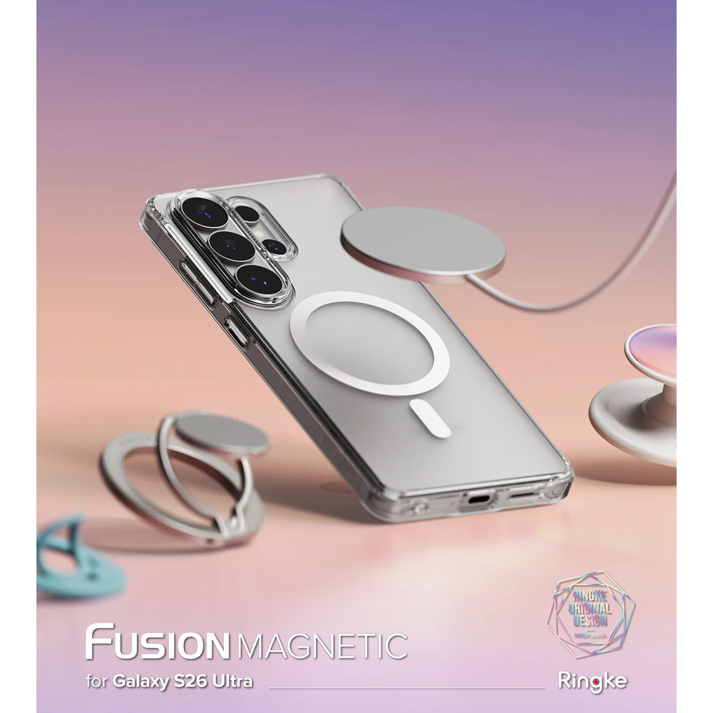 Picture of Samsung Galaxy S26 Ultra Case | Ringke Fusion Magnetic Transparent Protection Case for Samsung Galaxy S26 Ultra (Matte)