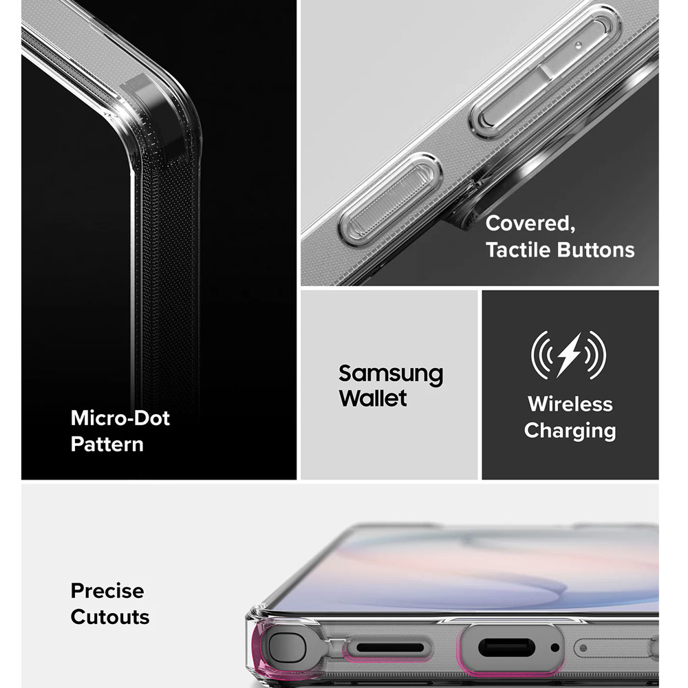 Picture of Samsung Galaxy S26 Ultra Case | Ringke Fusion Transparent Protection Case for Samsung Galaxy S26 Ultra (Clear)
