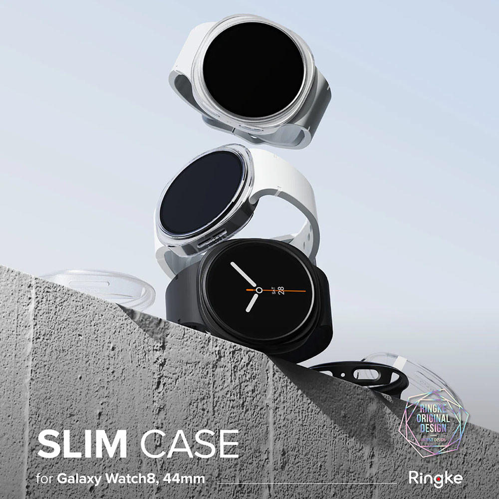 Picture of Samsung Galaxy Watch 8 44mm Case | Ringke Slim Protection Case for Samsung Galaxy Watch 8 44mm (Clear Matte Black)