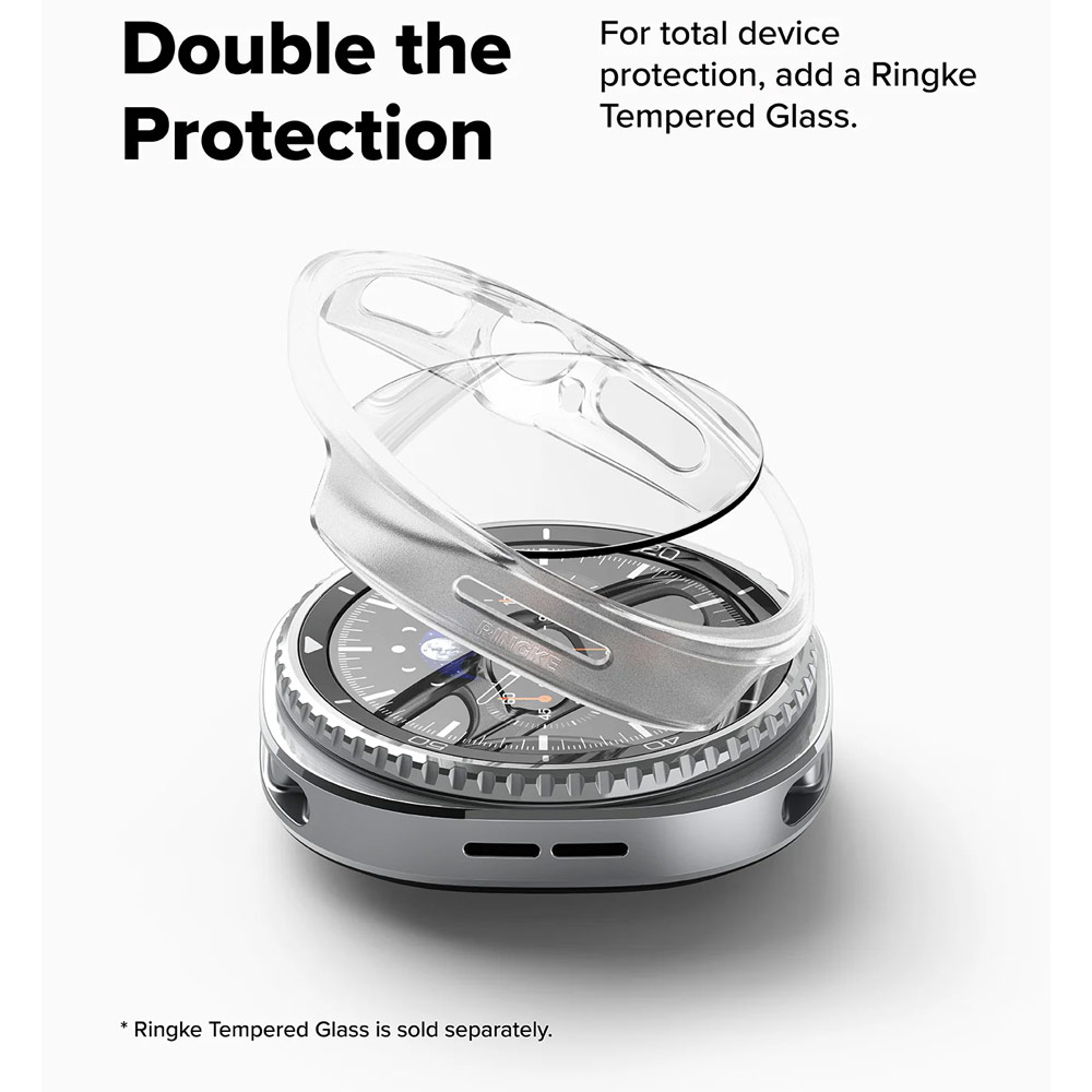 Picture of Samsung Galaxy Watch 8 Classic 46mm Case | Ringke Slim Protection Case for Samsung Galaxy Watch 8 Classic 46mm (Clear Alpine Clear)