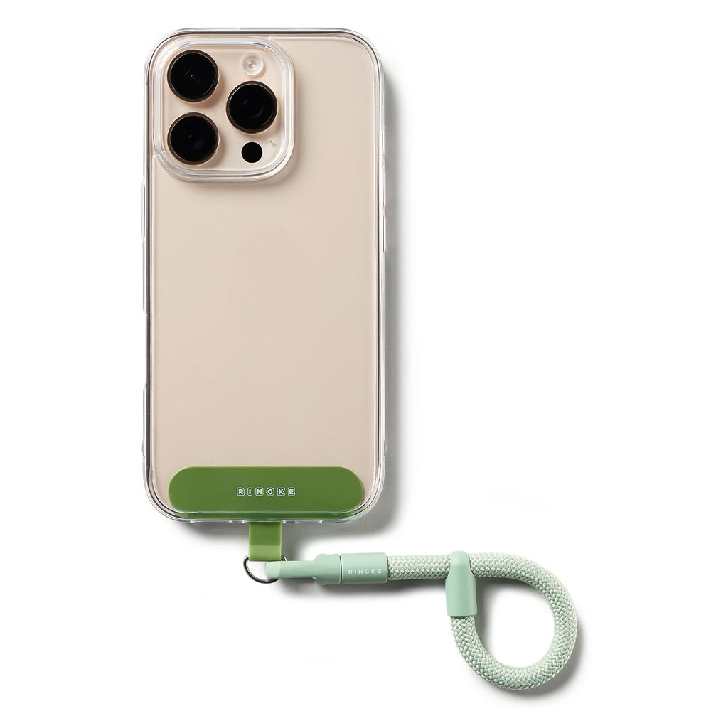 Picture of Ringke Holder Link Flow Finger Ring Strap Phone Strap for closed-bottom phone case (Mute Mint)