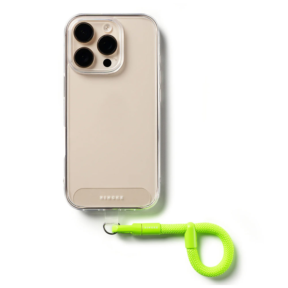 Picture of Ringke Holder Link Flow Finger Ring Strap Phone Strap for closed-bottom phone case (Neon Green)