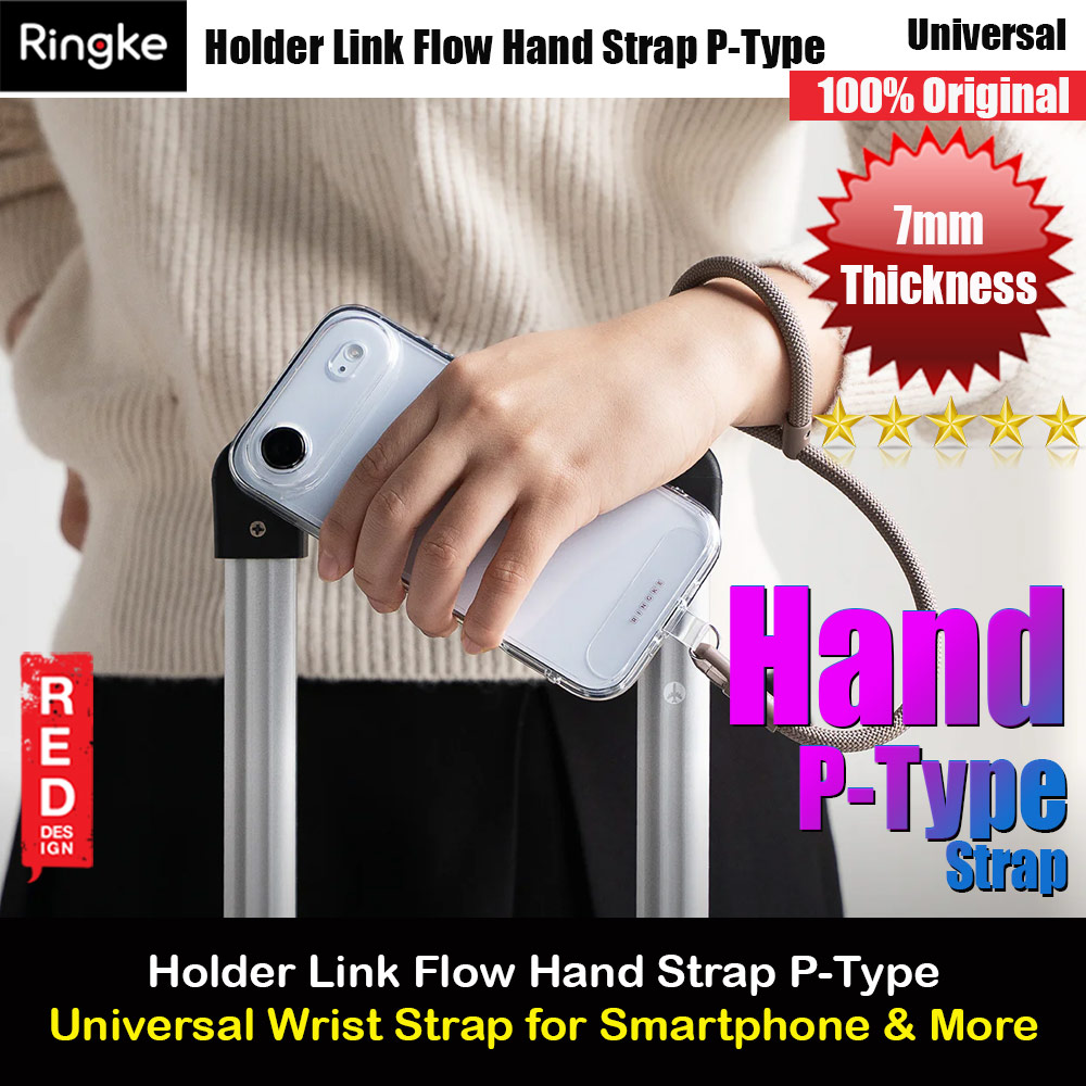 Picture of Ringke Holder Link and Flow Hand Strap P-Type Wrist Strap Phone Strap for closed-bottom phone case (Mocha Mousse) Red Design- Red Design Cases, Red Design Covers, iPad Cases and a wide selection of Red Design Accessories in Malaysia, Sabah, Sarawak and Singapore 