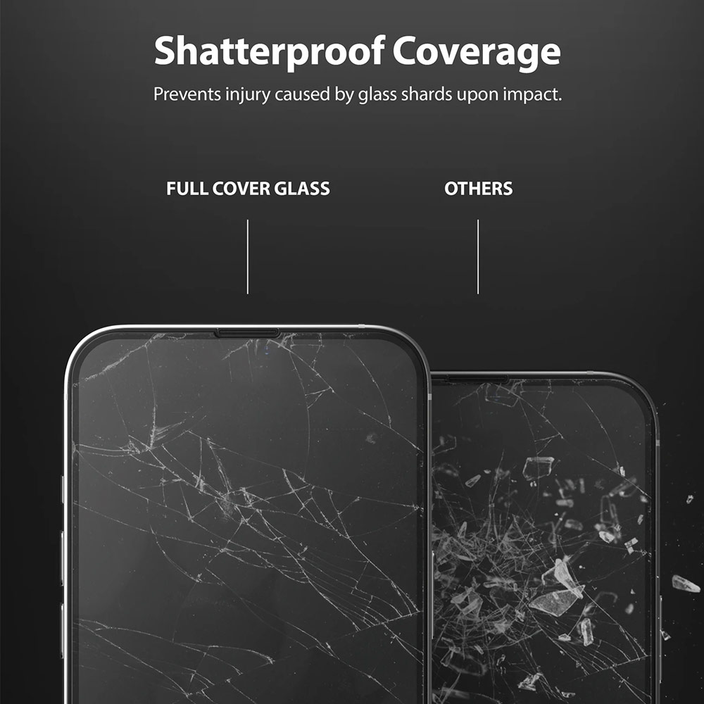 Picture of Apple iPhone 13 6.1 Screen Protector | Ringke Invisible Defender Glass Tempered Glass Screen Protector for Apple iPhone 13 iPhone 13 Pro 6.1 (Clear)