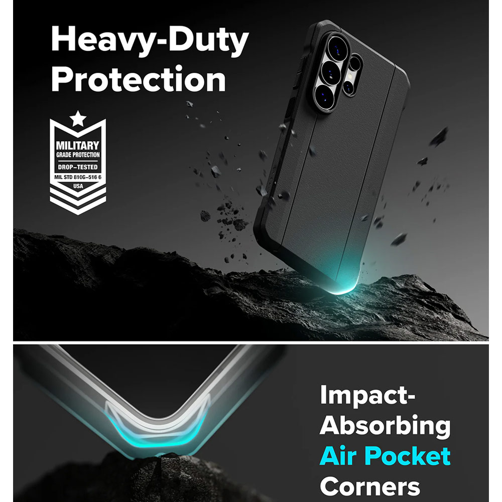 Picture of Samsung Galaxy S26 Ultra Case | Ringke Onyx Alpha Drop Protection Case for Samsung Galaxy S26 Ultra (Black)