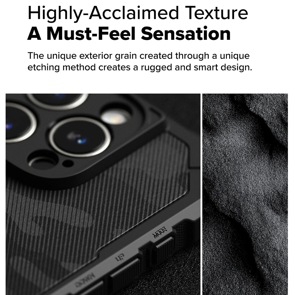 Picture of Apple iPhone 16 Pro Max 6.9 Case | Ringke Rugged Gear Drop Protection Case for Apple iPhone 16 Pro Max 6.9 (Camo Black)