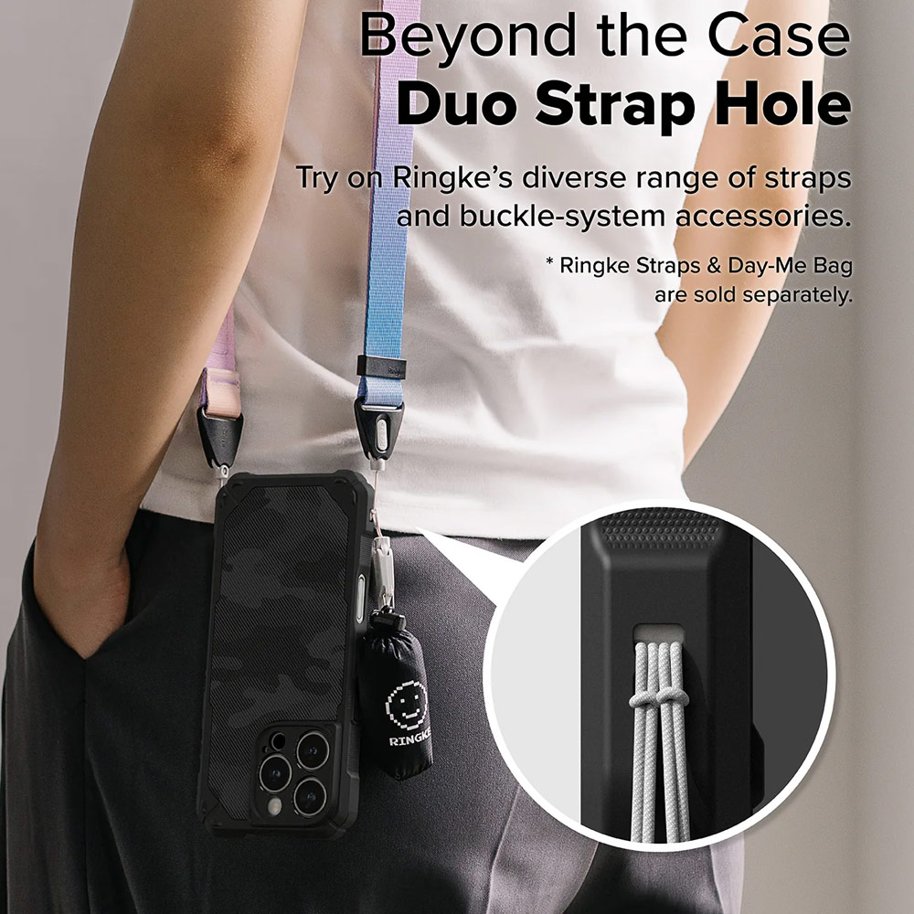 Picture of Apple iPhone 16 Pro Max 6.9 Case | Ringke Rugged Gear Drop Protection Case for Apple iPhone 16 Pro Max 6.9 (Camo Black)