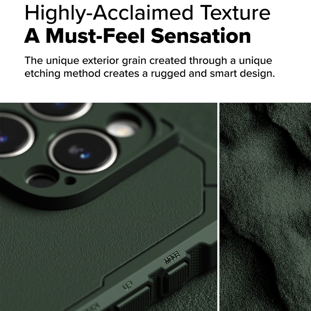 Picture of Apple iPhone 16 Pro Max 6.9 Case | Ringke Rugged Gear Drop Protection Case for Apple iPhone 16 Pro Max 6.9 (Dark Green)