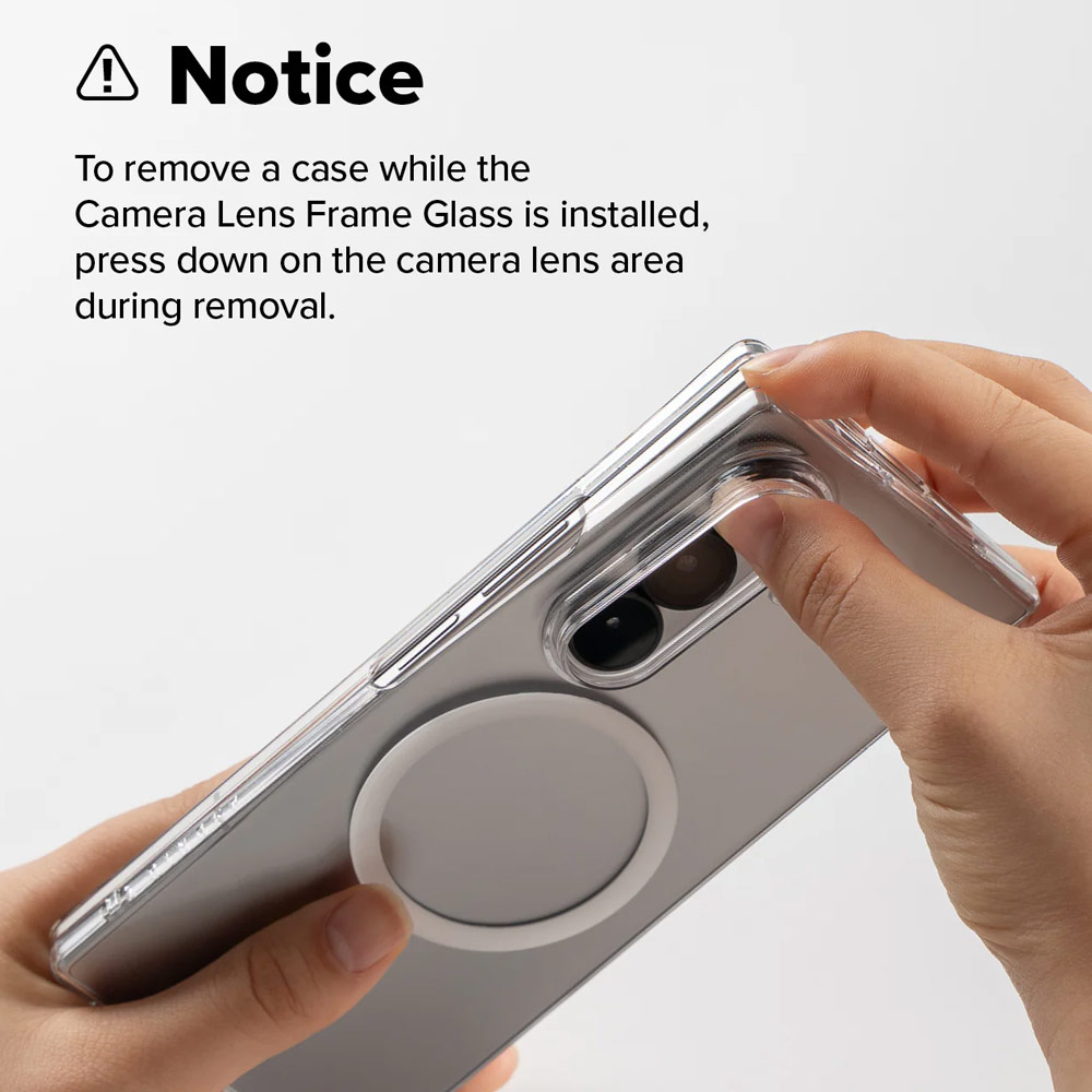 Picture of Samsung Galaxy Z Fold 7 Case | Ringke Slim Fusion Magnetic  Protection Case with Strap Hole for Samsung Galaxy Z Fold 7 (Clear)