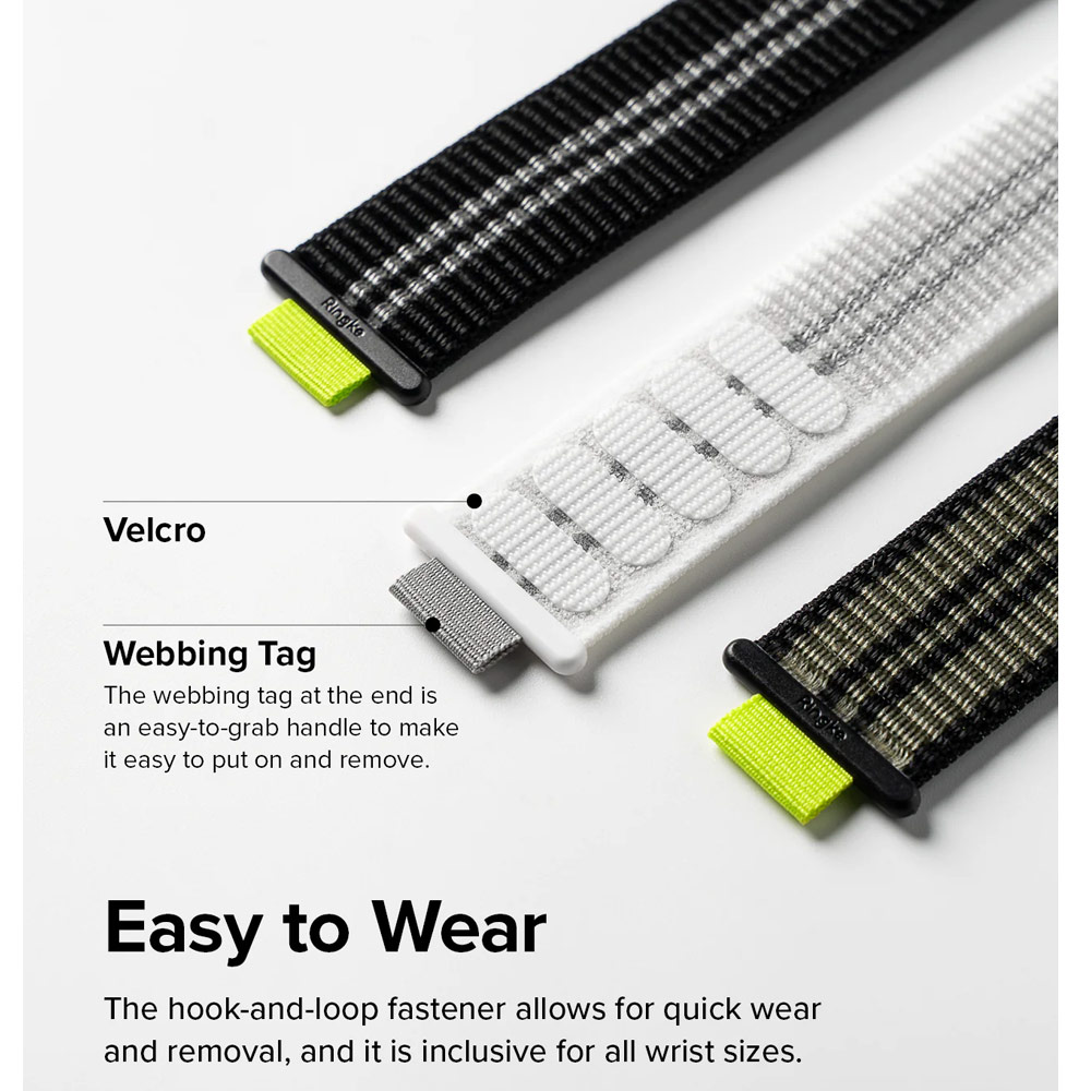 Picture of Apple Watch 42mm | Ringke Sports Air Loop Breathable Woven Nylon Soft Weave Strap for Apple Watch Series 4 5 6 8 9 10 42mm 44mm 45mm 46mm 49mm Ultra (BURNT OLIVE)