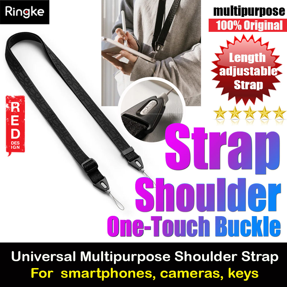 Picture of Ringke Shoulder Strap for phone case keychain camera game console USB flash drives Access Card (Lettering Black 2) Red Design- Red Design Cases, Red Design Covers, iPad Cases and a wide selection of Red Design Accessories in Malaysia, Sabah, Sarawak and Singapore 
