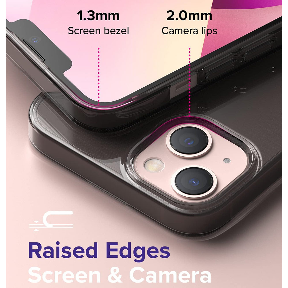 Picture of Apple iPhone 13 6.1 Case | Ringke Air Soft TPU Protection Case for Apple iPhone 13 6.1 (Smoke Black)