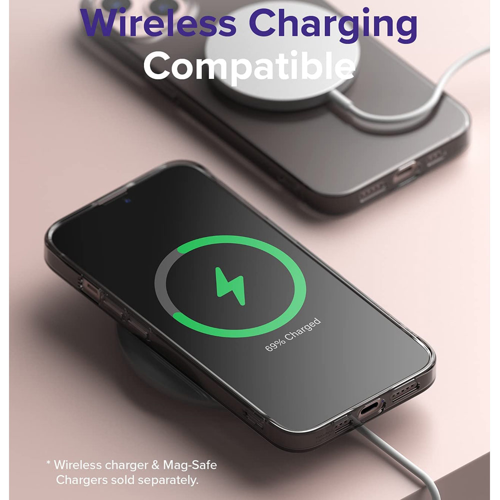 Picture of Apple iPhone 13 6.1 Case | Ringke Air Soft TPU Protection Case for Apple iPhone 13 6.1 (Smoke Black)