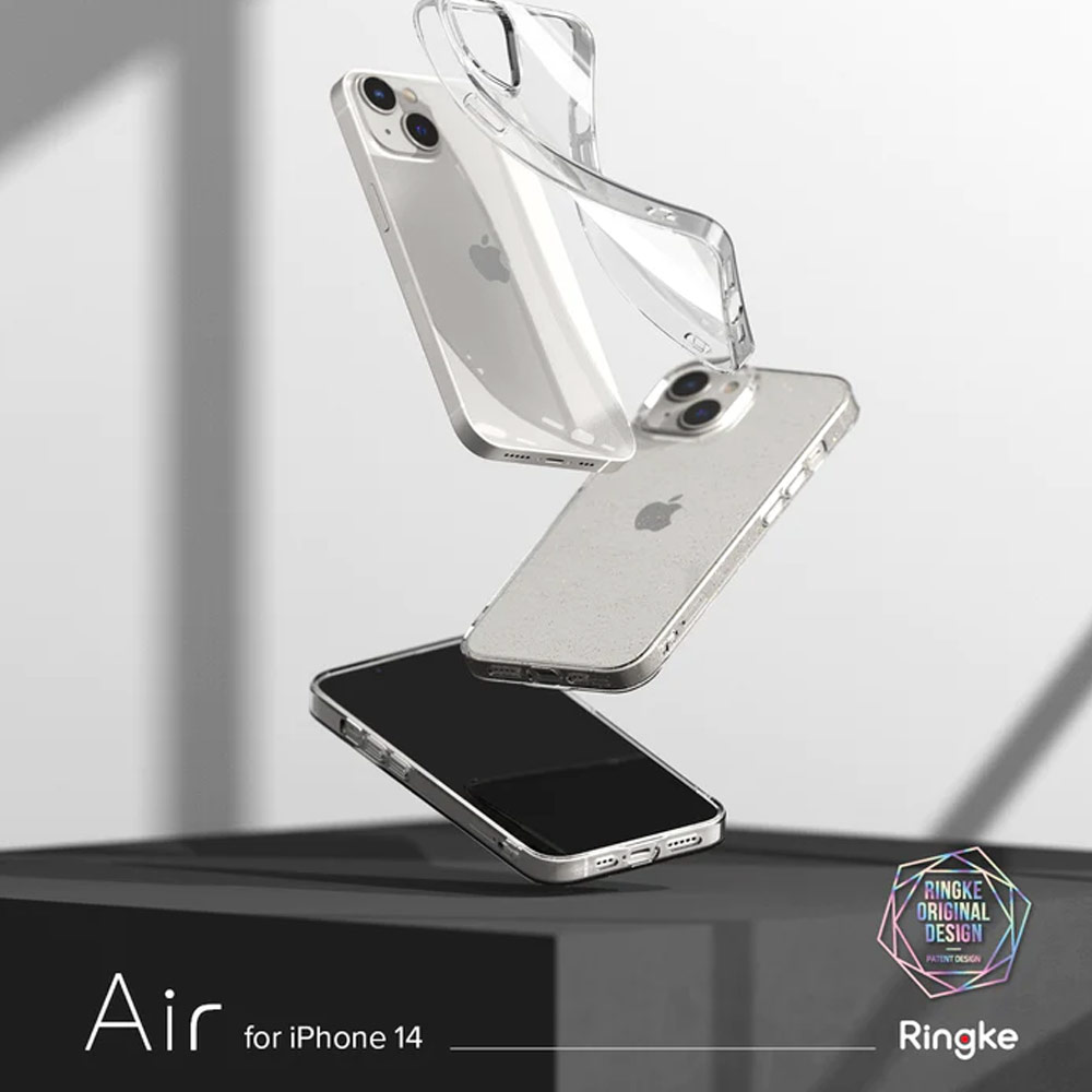 Picture of Apple iPhone 14 6.1 Case | Ringke Air Slim Thin Soft TPU Case for Apple iPhone 14 6.1 (Clear)