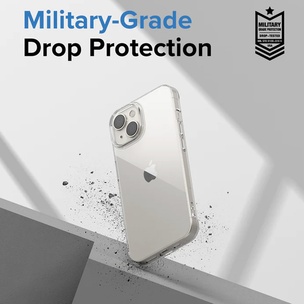 Picture of Apple iPhone 14 6.1 Case | Ringke Air Slim Thin Soft TPU Case for Apple iPhone 14 6.1 (Clear)