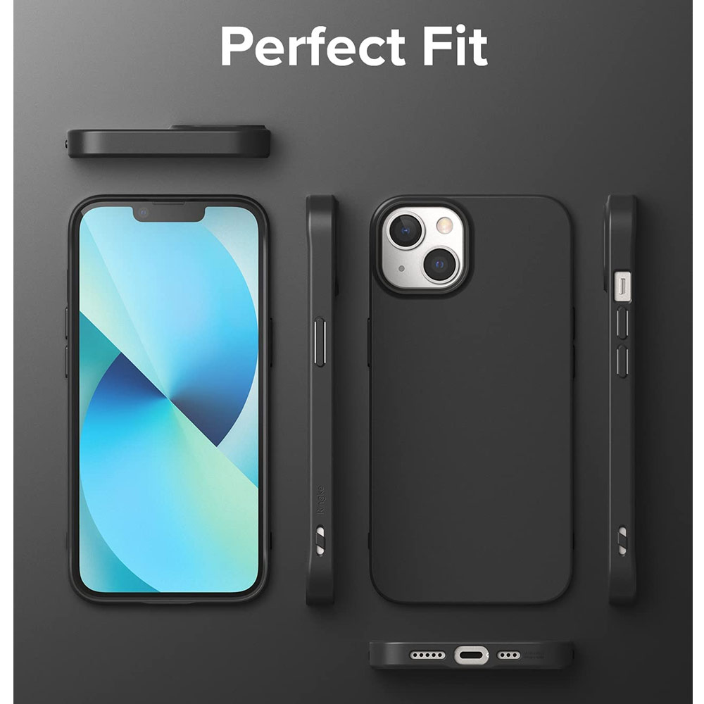 Picture of Apple iPhone 13 6.1 Case | Ringke Air S Soft TPU Protection Case for Apple iPhone 13 6.1 (Black)