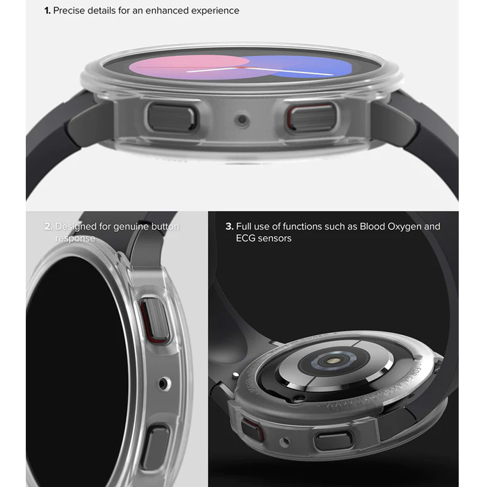 Picture of Samsung Galaxy Watch 5 40mm Case | Ringke Air Sports Flexible TPU Material Protection Case for Samsung Galaxy Watch 5 Series 40mm (Matte Clear)
