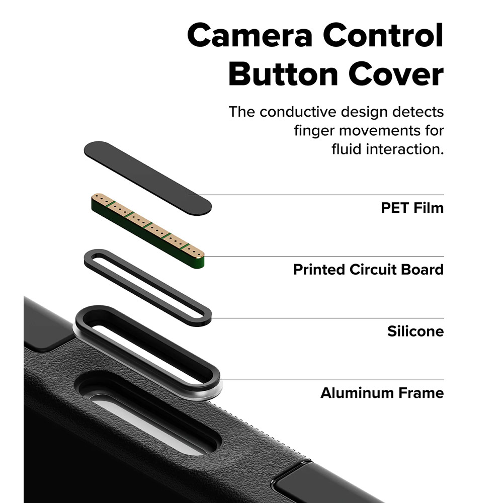 Picture of Apple iPhone 17 Pro 6.3 Case | Ringke Alles Magnetic Compatible Heavy Duty Drop Protection Case with Kickstand and Camera Control button cover  for iPhone 17 Pro 6.3 (Black)