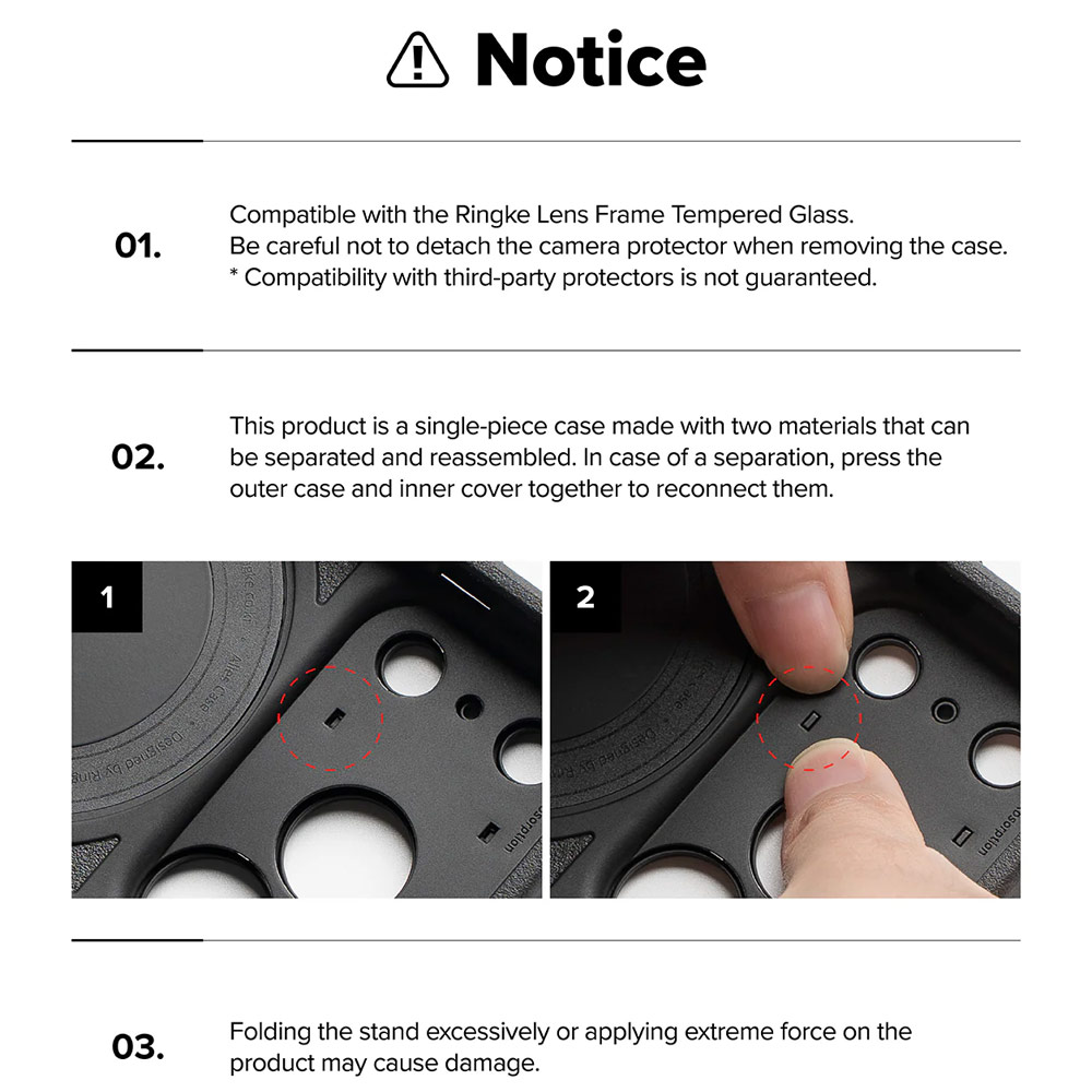 Picture of Apple iPhone 17 Pro 6.3 Case | Ringke Alles Magnetic Compatible Heavy Duty Drop Protection Case with Kickstand and Camera Control button cover  for iPhone 17 Pro 6.3 (Black)