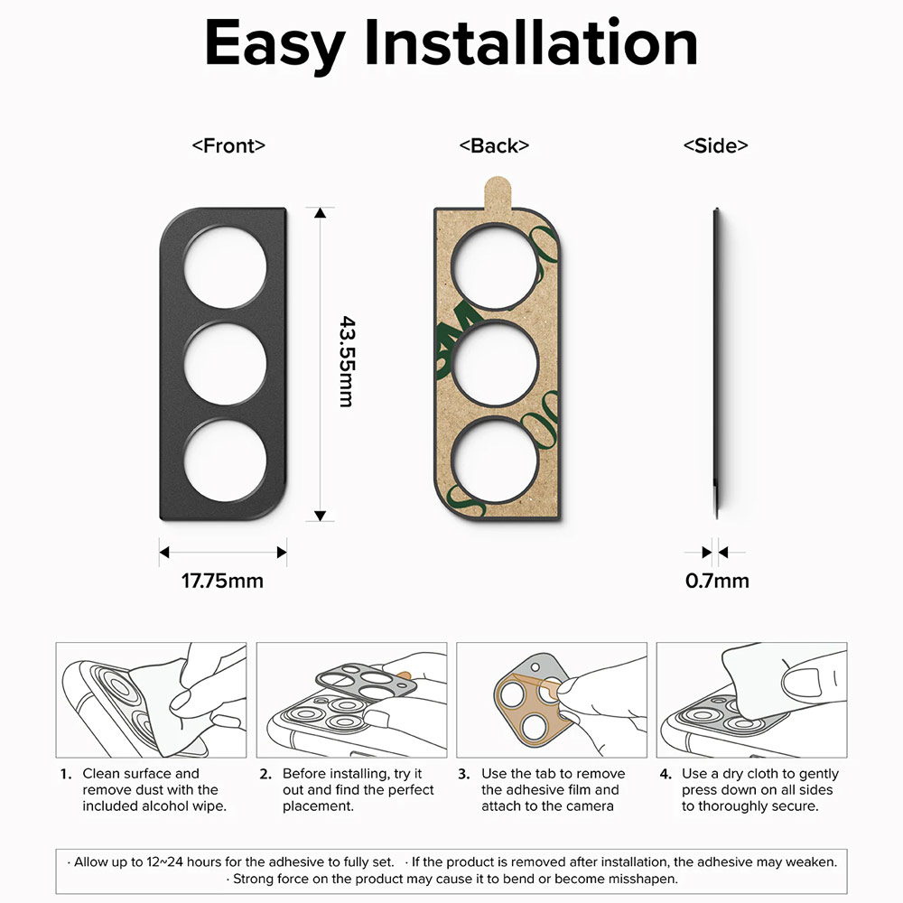 Picture of Samsung Galaxy S21 FE | Ringke Camera Styling Aluminum Bezel Protector for Samsung Galaxy 21 FE (Black)