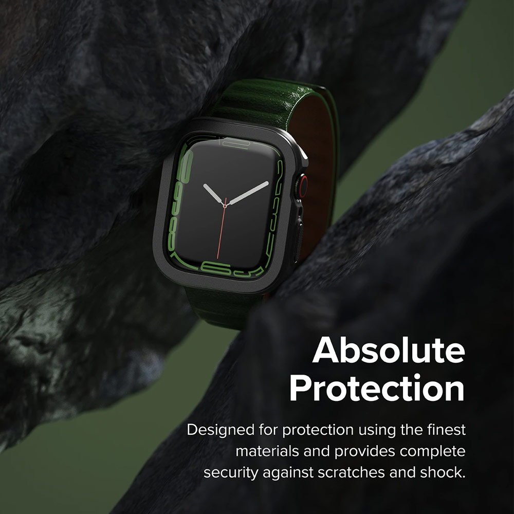 Picture of Apple Watch 40mm Case | Ringke Air Sports Soft Bumper Case for Apple Watch Series 7 8 9 41mm Series SE 6 5 4 41mm 40mm Case (Dark Gray)