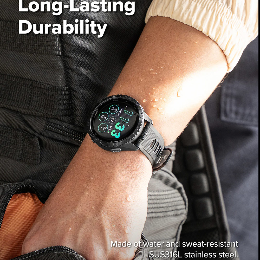Picture of Garmin Forerunner 265  | Ringke Slim and Lightweight Design Stainless Steel Bezel for Garmin Forerunner 265 (RG11)
