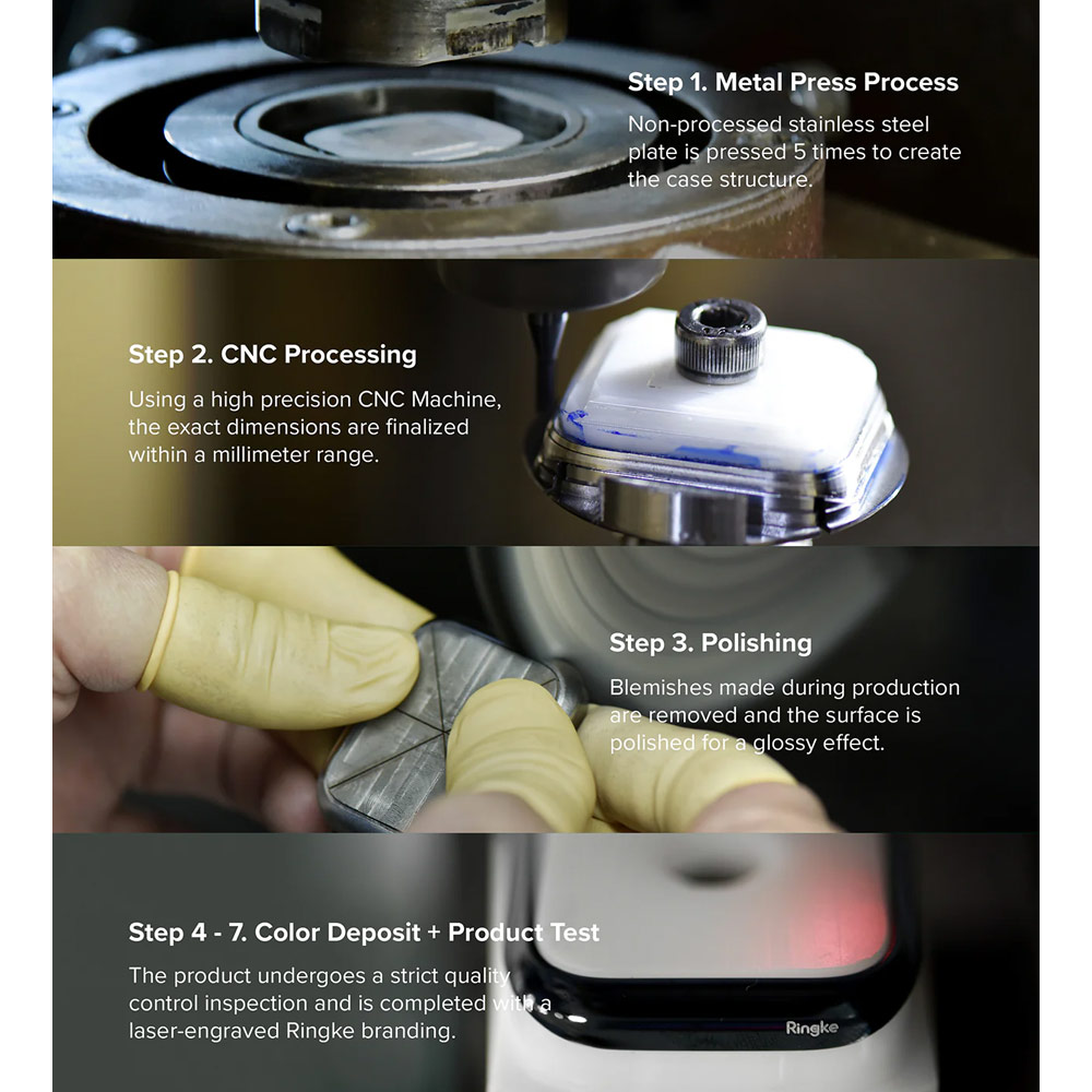 Picture of Garmin Forerunner 970  | Ringke Slim and Lightweight Design Stainless Steel Bezel for Garmin Forerunner 970 (RG01)