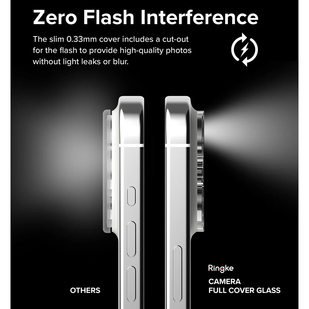 Picture of Apple iPhone 15 Pro 6.1 | Ringke Camera Glass Protector for 15 Pro (Clear)