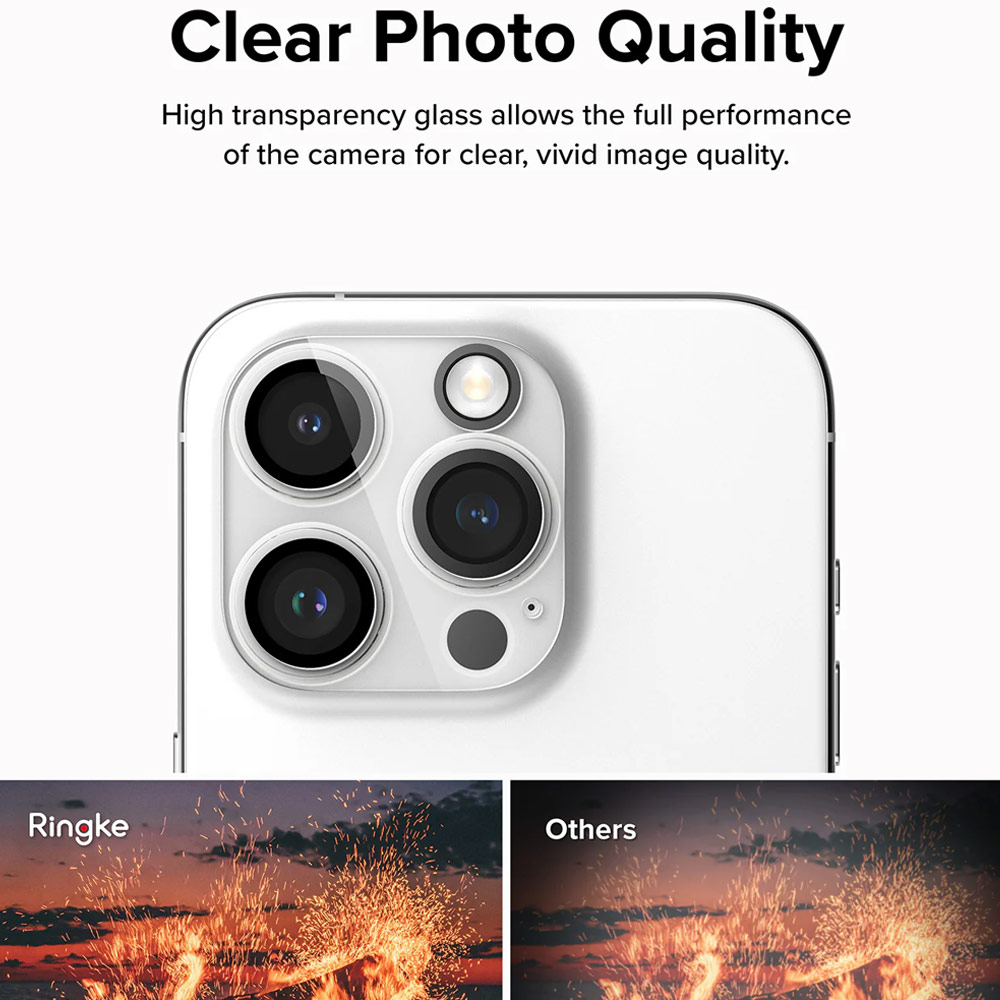 Picture of Apple iPhone 15 Pro Max 6.7 | Ringke Camera Glass Protector for 15 Pro Max Clear)