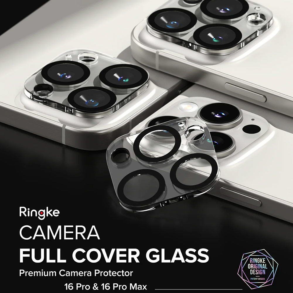 Picture of Apple iPhone 16 Pro 6.3 | Ringke Camera Glass Protector for 16 Pro Max 16 Pro (Clear)