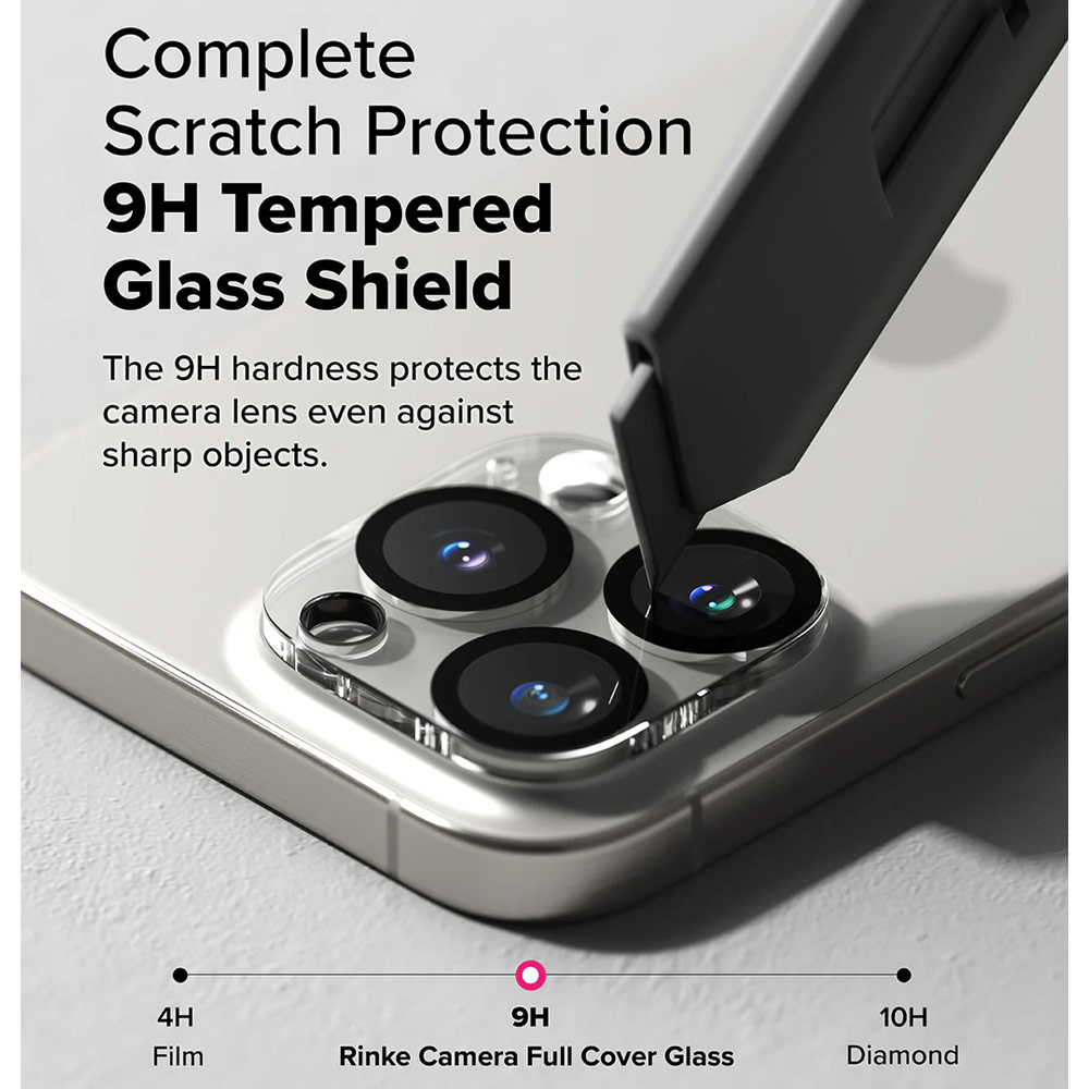 Picture of Apple iPhone 16 Pro 6.3 | Ringke Camera Glass Protector for 16 Pro Max 16 Pro (Clear)