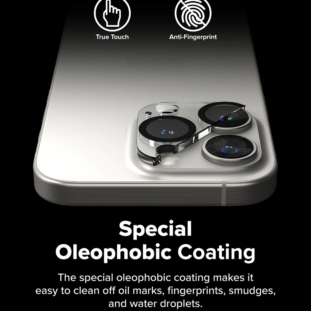 Picture of Apple iPhone 16 Pro 6.3 | Ringke Camera Glass Protector for 16 Pro Max 16 Pro (Clear)