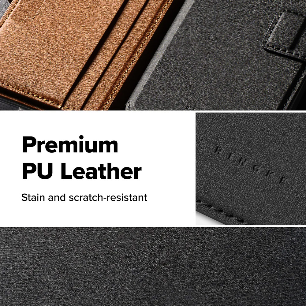 Picture of Samsung Galaxy S26 Plus  | Ringke Folio Grip Wallet Magnetic Flip Cover Card Holder for Samsung Galaxy S26 Plus (Black)