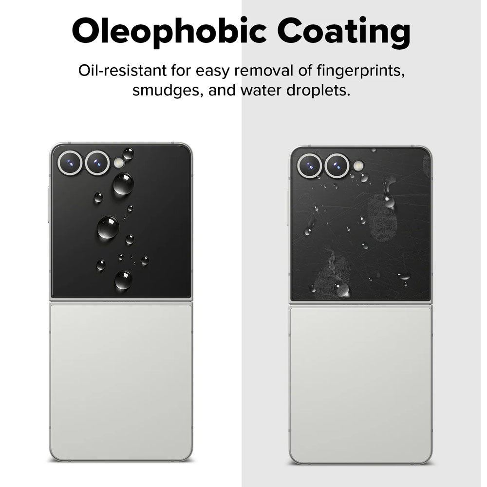 Picture of Samsung Galaxy Z Flip 7 Screen Protector | Ringke Screen Protector Cover Display Easy Slide Tempered Glass for Samsung Galaxy Z Flip 7 (2pcs Pack)