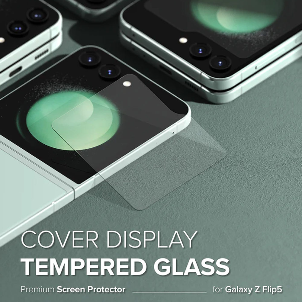 Picture of Samsung Galaxy Z Flip 5 | Ringke Front Cover Display Glass Tempered Glass Protector for Samsung Galaxy Z Flip 5 (2pcs)