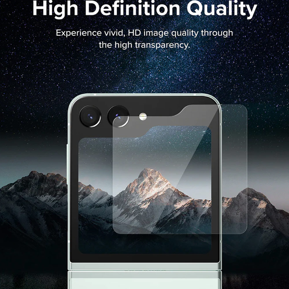 Picture of Samsung Galaxy Z Flip 5 | Ringke Front Cover Display Glass Tempered Glass Protector for Samsung Galaxy Z Flip 5 (2pcs)