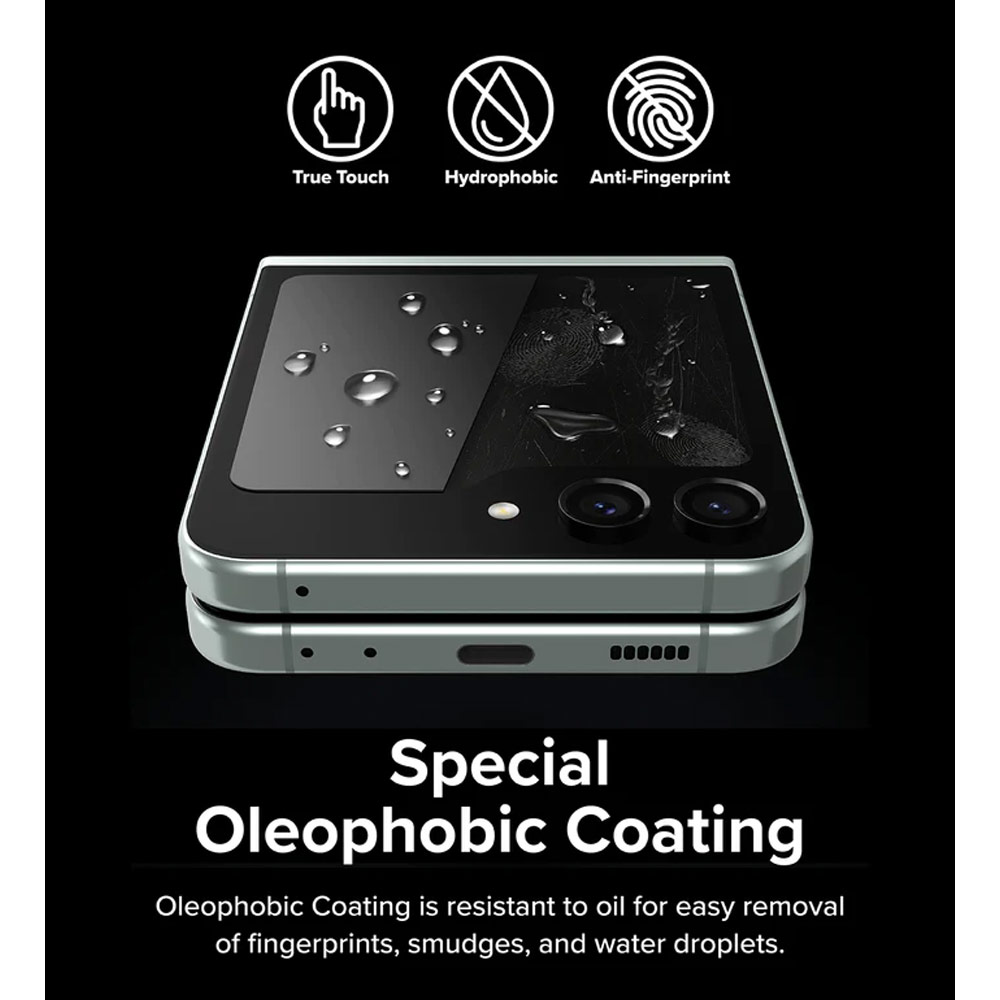 Picture of Samsung Galaxy Z Flip 5 | Ringke Front Cover Display Glass Tempered Glass Protector for Samsung Galaxy Z Flip 5 (2pcs)