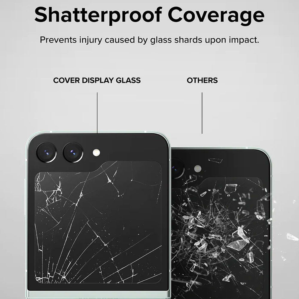 Picture of Samsung Galaxy Z Flip 5 | Ringke Front Cover Display Glass Tempered Glass Protector for Samsung Galaxy Z Flip 5 (2pcs)