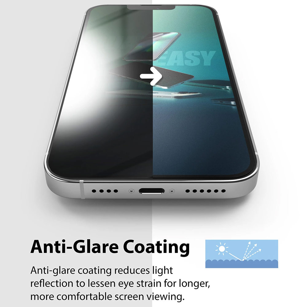 Picture of Apple iPhone 13 Pro Max 6.7 Screen Protector | Ringke Dual Easy Film Matte Screen Protector for Apple iPhone 13 Pro Max 6.7 (Matte 2pcs)