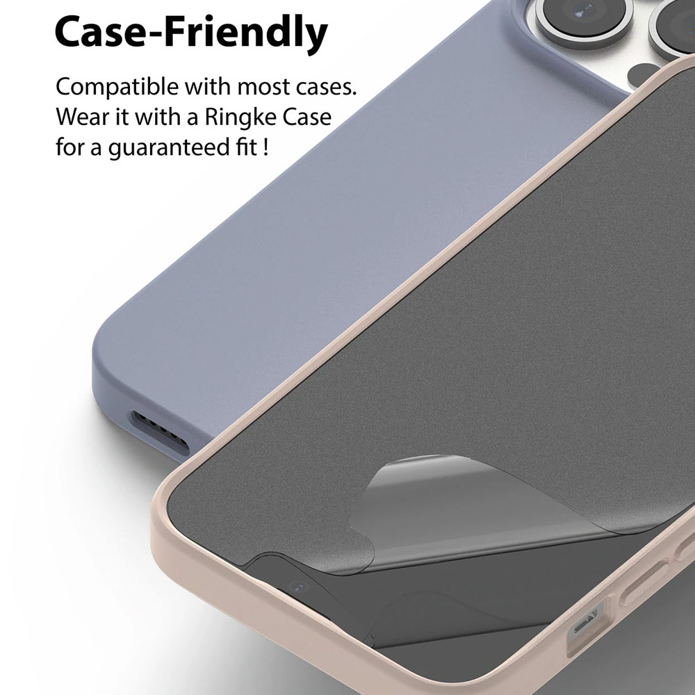 Picture of Apple iPhone 13 Pro Max 6.7 Screen Protector | Ringke Dual Easy Film Matte Screen Protector for Apple iPhone 13 Pro Max 6.7 (Matte 2pcs)