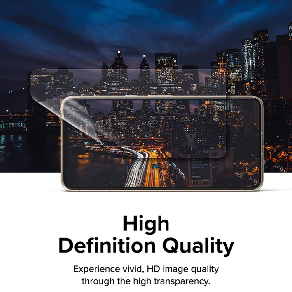 Picture of Google Pixel 8	 Pro Screen Protector | Ringke Dual Easy Film Screen Protector with Installation Jig for Google Pixel 8 Pro (Clear 2pcs Pack)