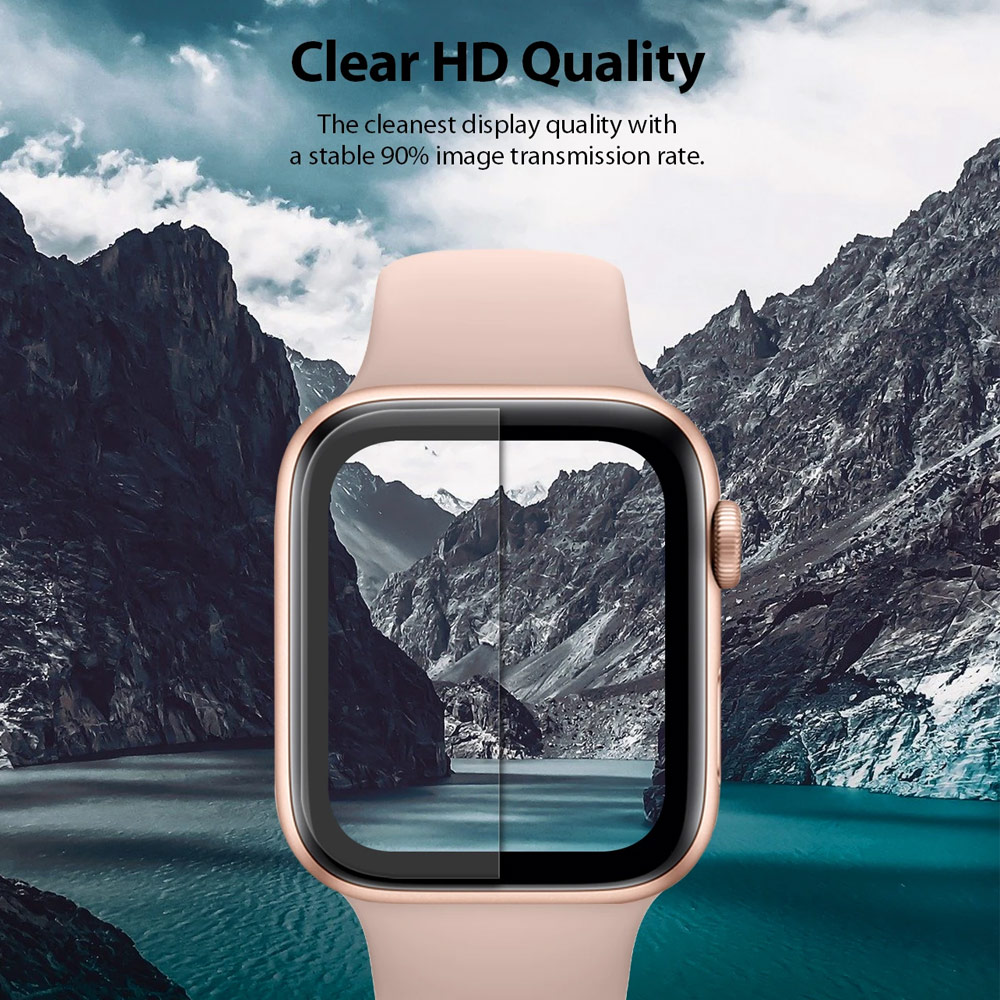 Picture of Apple Watch 40mm Screen Protector | Ringke Easy Flex High Flexibility EPU film Screen Protector for Apple Watch Series 7 8 9 41mm Series 4 5 6 40mm (2 PACK)