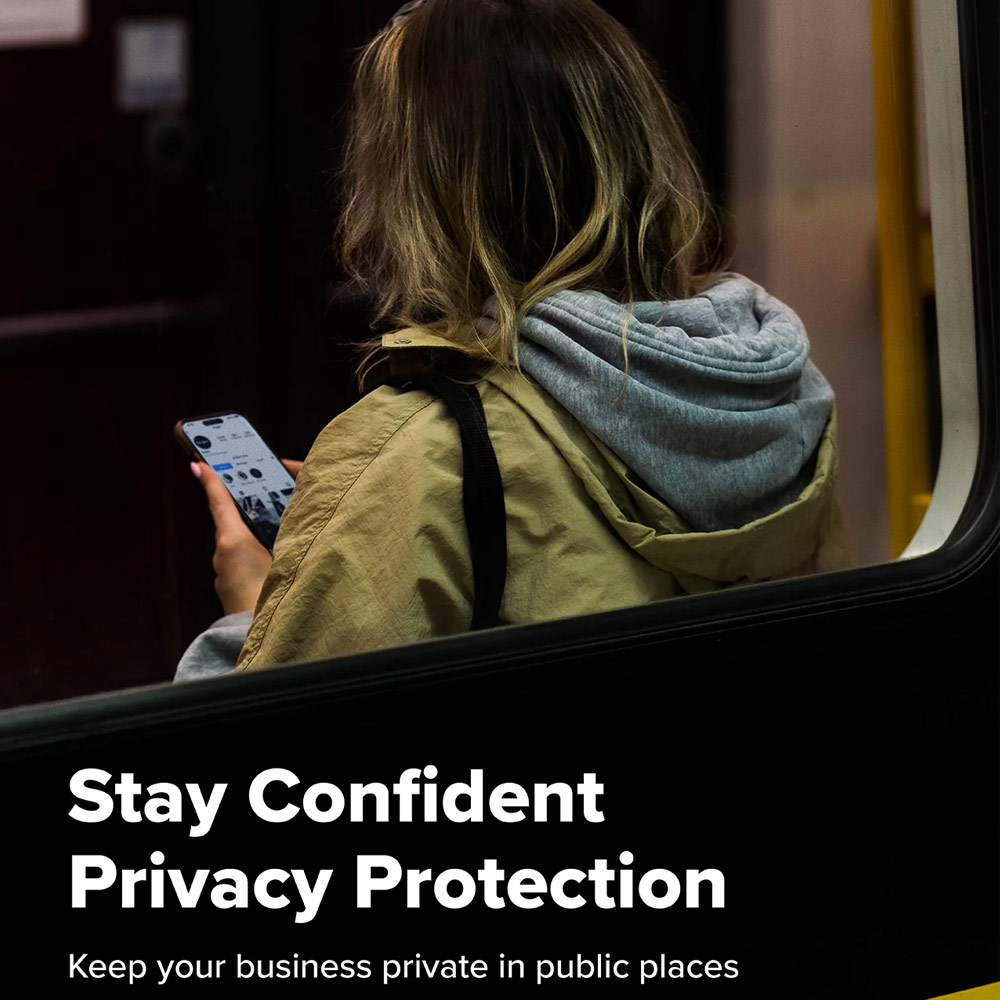 Picture of Apple iPhone Air 6.5 Screen Protector | Ringke Easy Slide Privacy Tempered Glass Screen Protector for iPhone 17 Air 6.5  (Privacy) 2pcs