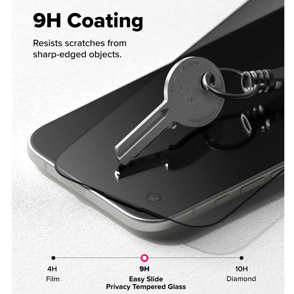 Picture of Apple iPhone Air 6.5 Screen Protector | Ringke Easy Slide Privacy Tempered Glass Screen Protector for iPhone 17 Air 6.5  (Privacy) 2pcs