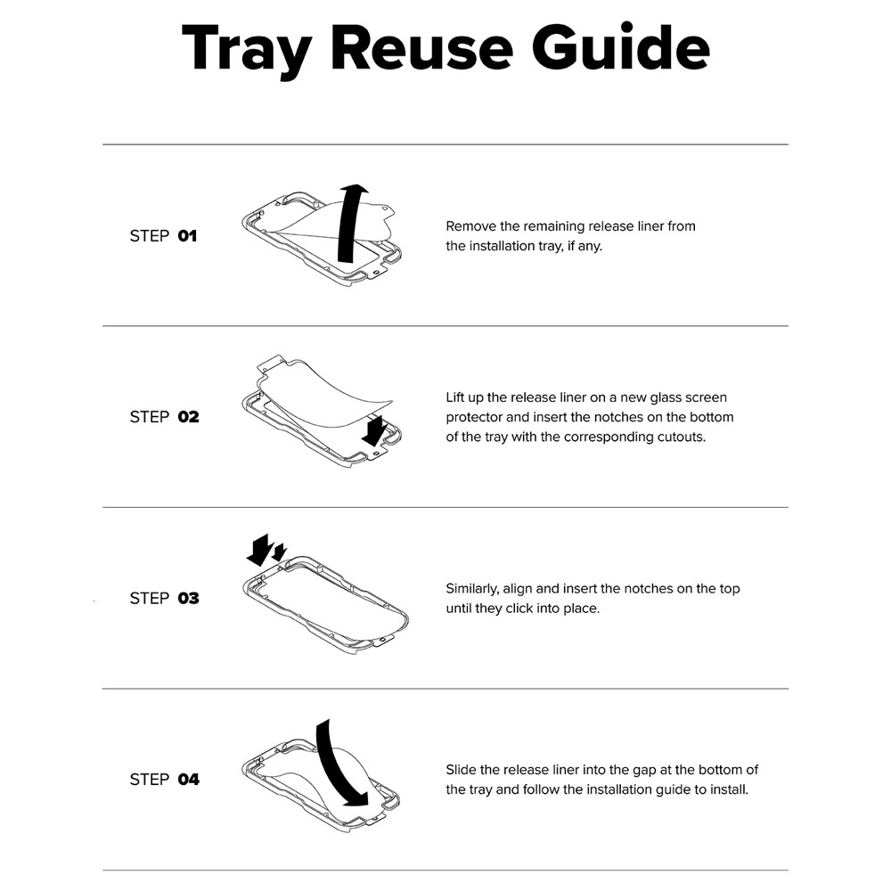 Picture of Apple iPhone Air 6.5 Screen Protector | Ringke Easy Slide Privacy Tempered Glass Screen Protector for iPhone 17 Air 6.5  (Privacy) 2pcs